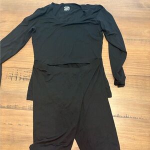 32 degrees Black Long Sleeve Top and Pants Set